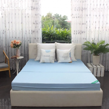 Nệm Bông Ép Cao Cấp Gấp 3 Edena